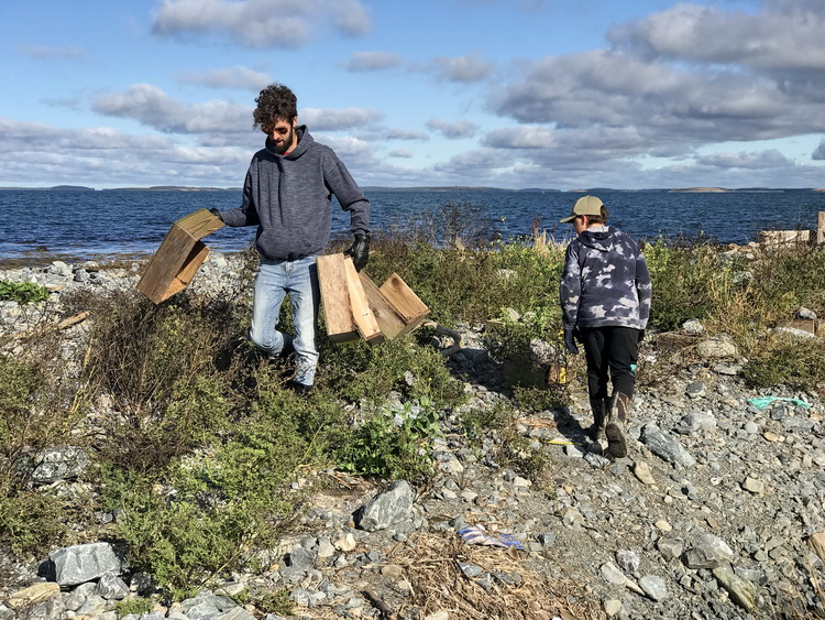 Gavin and Orson - North Brother, NS, Oct. 3, 2020 - Ted D'Eon photo