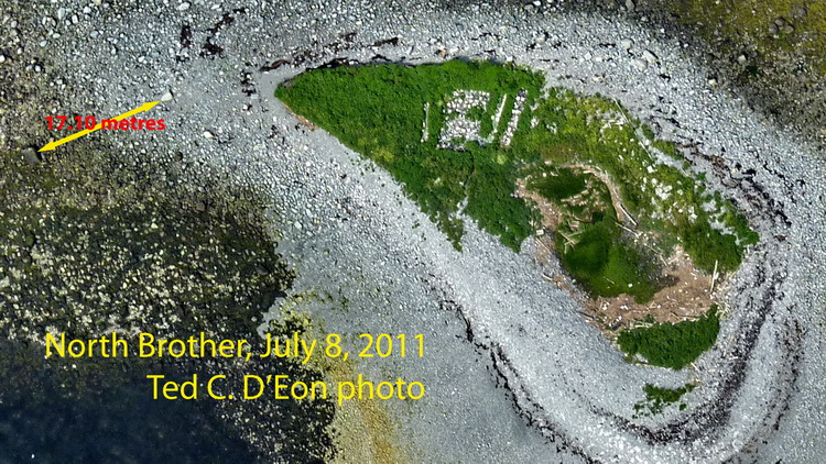 Reference photo, North Brother, July 8, 2011 - Ted D'Eon photo