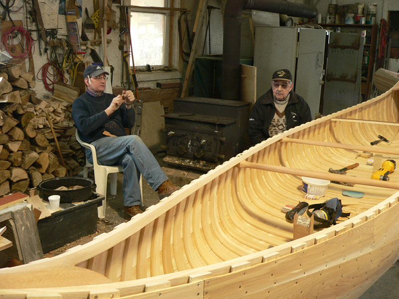 Hubert D'Eon Cedar Canoe Builder, Nova Scotia, Canada