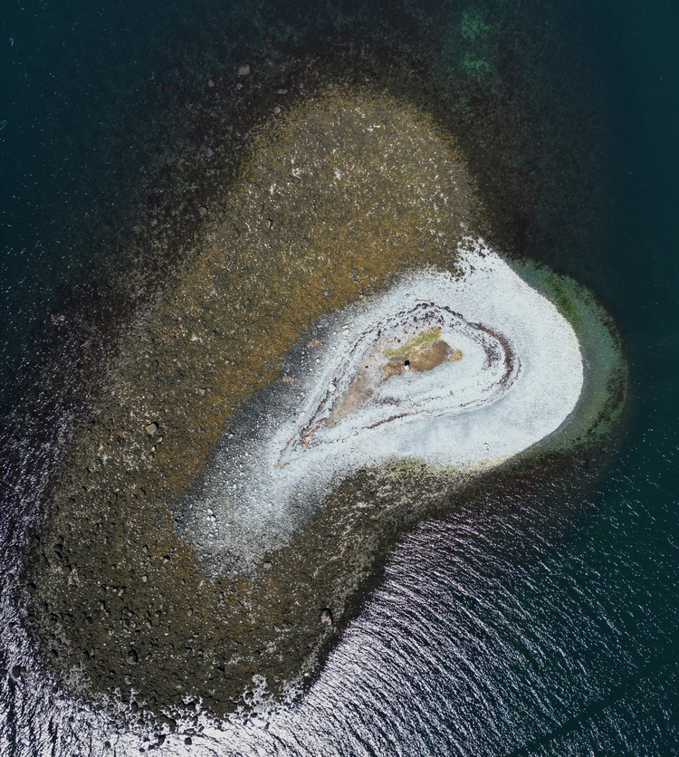 Aerial photo of North Brother - April 26 2026 - photo by Luc Bilodeau