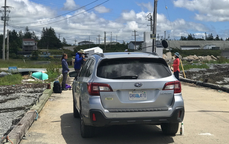 Eastlink at Abbott's Harbour recording the introduction for the show - June 22 2022 - Ted D'Eon photo