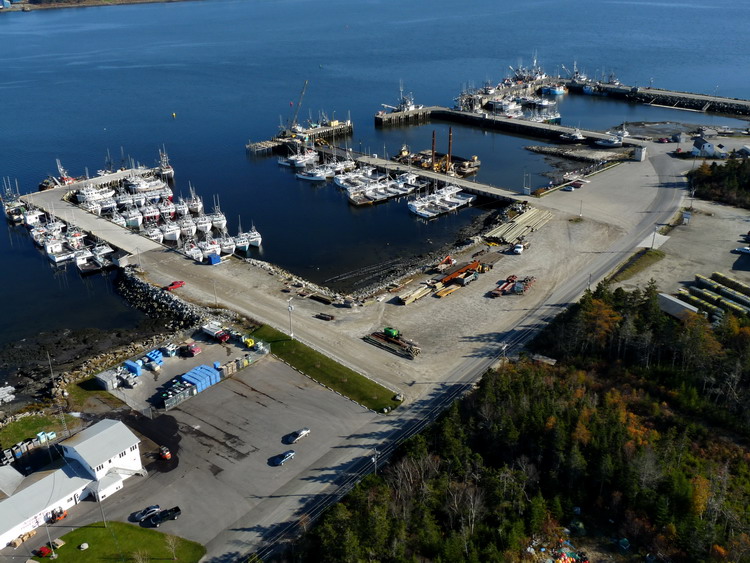 The wharves at Dennis Point, Lower West Pubnico, Nova Scotia, Oct. 30, 2009 - Ted D'Eon photo
