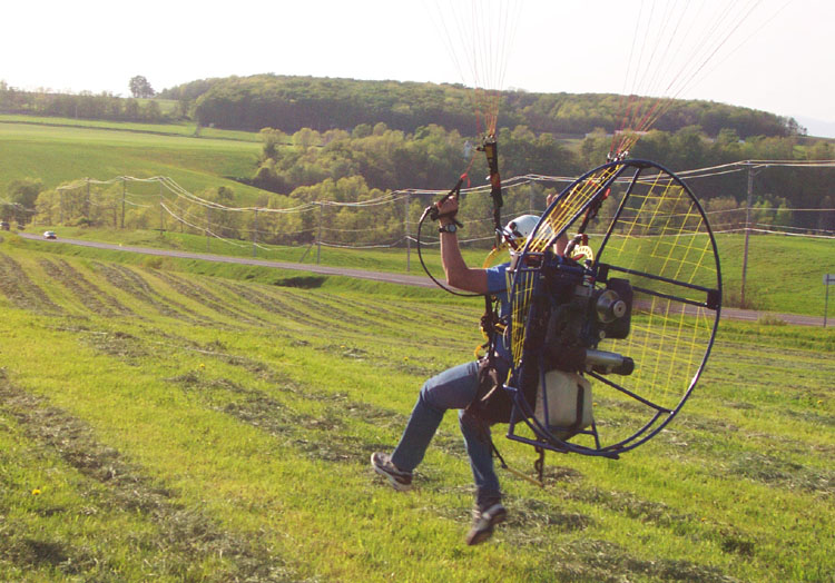 Alain Harvey's first solo take off