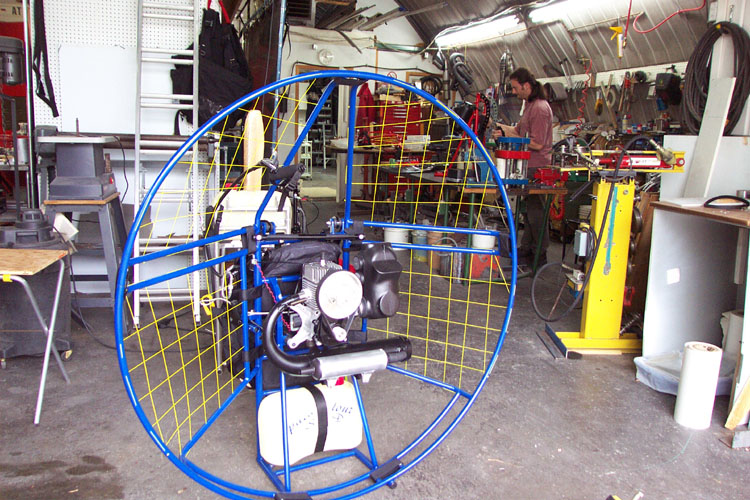 The Paratour paramotor fabrication shop in Qu&eacute;bec, Canada